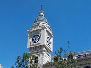 Four-Sided Tower Clock with Backlighting