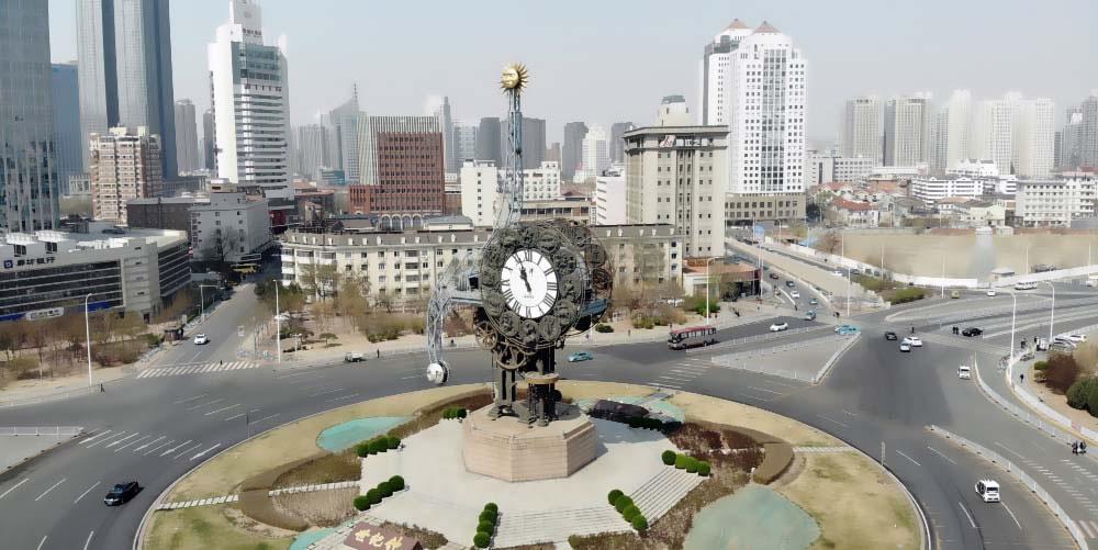 Giant Exterior Clock at a Train Station
