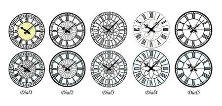Dial and hand